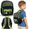 Pixel Game schwarz-grüner Rucksack für Jungen, kleiner Produktbild-Vorschau 1