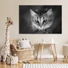 MuchoWow® Poster Tierprofil riechende Katze in schwarz und Produktbild-Vorschau 7