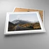 Gerahmtes Poster - Weißer Rahmen - Weg Berg Gipfel - 50x40 Produktbild-Vorschau 3