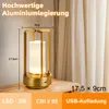 LED Akku Tischlampe Gold Kabellos, Touch Tischleuchte Produktbild-Vorschau 6