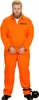 Costume da prigioniero psicopatico in fuga arancione - M Anteprima dell’immagine prodotto 3