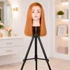 Testina per parrucchieri Aneta 55 cm, capelli sintetici con Anteprima dell’immagine prodotto 4