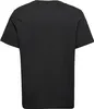 A plain black t-shirt shown from the back. Produktbild-Vorschau