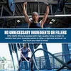 A split image showing a woman lifting weights and a man doing battle ropes, with text overlay. Produktbild-Vorschau