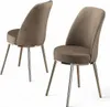Skye Decor, Pefa - Cappuccino, Chrome, Set di sedie (2 Anteprima dell’immagine prodotto 2