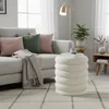 Pouf Relaxdays con vano portaoggetti, tessuto Teddy, A x P: Anteprima dell’immagine prodotto 2