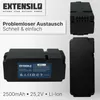 EXTENSILO Akku kompatibel mit Ferrex R800 Easy+ Rasenmäher Produktbild-Vorschau 5