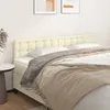vidaXL Čela postele krémová 180 x 5 x 78/88 cm umělá kůže Náhled obrázku produktu 2