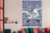 MuchoWow® Poster Schwan - Kunst - Delfter Blau - Malerei - Produktbild-Vorschau 2