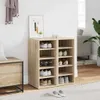 vidaXL Scarpiere 2 pezzi rovere Sonoma 31,5x35x70 cm Anteprima dell’immagine prodotto 2