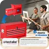 Vozík na nářadí s 10 přihrádkami - červený Náhled obrázku produktu 8
