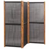 vidaXL 3-tlg. Raumteiler Schwarz 210x180 cm Produktbild-Vorschau 3