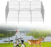 LZQ Teichzaun Gartenzaun 22tlg Set Zaun 10 Elemente Metall Produktbild-Vorschau 1