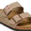 Birkenstock Arizona Damen-Pantoletten in Braun – schmale Produktbild-Vorschau 2