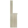 vidaXL Schreibtisch mit Regalen Sonoma-Eiche 110x45x157 cm Produktbild-Vorschau 5