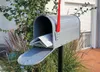 US Mailbox Silber mit Ständer POSTMASTER Amerikanischer Produktbild-Vorschau 3