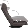 vidaXL Podlahová stolička Swivel Taupe Fabric Náhľad obrázku produktu 6