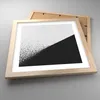 Gerahmtes Poster - Rahmen in heller Eiche - Schwarzweiß Produktbild-Vorschau 3
