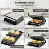 Olvy Contactgrill, 1800W, Elektrische grill, Sandwichmaker, Productafbeelding-voorbeeld 3