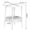 Kleiner Couchtisch, Blumenförmiger Schreibtisch-Teetisch, Produktbild-Vorschau 7