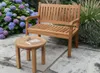 Couchtisch rund Teakholz Ø50 cm, nachhaltiger Gartentisch Produktbild-Vorschau 3