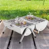 Picknickgrill mit Griff & Belüftung aus Edelstahl ca. 50 x Produktbild-Vorschau 2