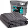 A folded weighted blanket is shown in front of its packaging bag. Náhľad obrázku produktu