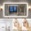WISFOR LED Badspiegel 100x70 cm mit Beleuchtung Touch Produktbild-Vorschau 6