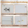 A collage of four close-up images showcasing features of a white cabinet, with text descriptions below each image. Podgląd zdjęcia produktu