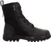 A black lace-up boot with a side zipper, shown from the side. Produktbild-Vorschau