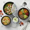 Salatschüssel Set groß mit Deckel ,0,7-6 L in Anthrazit Produktbild-Vorschau 8