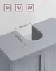 VASAGLE toaletní skříňka, koupelnová skříňka se 2 dvířky, Náhled obrázku produktu 7