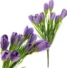 Bouquet di crochi artificiali in erba Composizione Anteprima dell’immagine prodotto 1