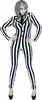 Beetlejuice Damen Kostüm Schwarz-Weiß Gestreept M Produktbild-Vorschau 3