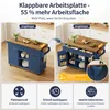 Isola da cucina Merax su ruote, con 2 cassetti, carrello da Anteprima dell’immagine prodotto 10