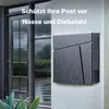 Designová poštovní schránka Wiltec V23 antracit 370 x 102 x Náhled obrázku produktu 12