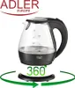 Czajnik elektryczny Adler AD 1224 1,5 l 2000 W czarny, Podgląd zdjęcia produktu 11