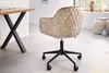 Höhenverstellbarer Design Bürostuhl EUPHORIA champagner Produktbild-Vorschau 3