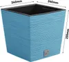 nabbi Plastový květináč DFS240 24 cm - modrá Náhled obrázku produktu 8