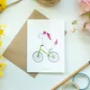 Mr. & Mrs. Panda jubiläumskarte Einhorn Radfahrer - Weiß - Produktbild-Vorschau 2