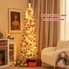 COSTWAY 180 cm Bleistift Weihnachtsbaum mit Schnee, Produktbild-Vorschau 2