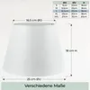 Wogati® Premium Lampenschirm E14/E27 Baumwolle |Weiß / Produktbild-Vorschau 4
