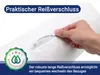 Nackenrollenbezug, ca. 15x40 cm, weiß mit Reißverschluß Produktbild-Vorschau 3