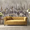 Abstrakt Blumen Violett Lila FOTOTAPETE 200x140 cm VLIES Produktbild-Vorschau 2