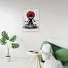 Obraz na plátne anime manga samuraj 40x60 cm Feeby červená Náhľad obrázku produktu 3