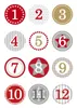 HERMA DECOR ADVENTSKALENDERZ.1-24, ROT Ø 2 cm Náhľad obrázku produktu 3