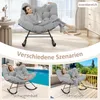 COSTWAY Schaukelstuhl, Schaukelsessel mit gepolstertem Produktbild-Vorschau 8