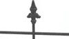 A close-up of a black metal fence spike with a fleur-de-lis design. Náhľad obrázku produktu