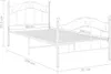 Stabiles Metall Einzelbett Weiß 90x200 cm mit Lattenrost, Produktbild-Vorschau 8