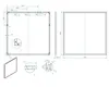 Jungborn Badspiegel 80x80x2 cm Rahmen schwarz matt Produktbild-Vorschau 5